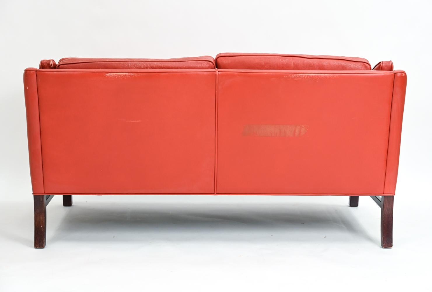 Danish Modern Leather Sofa Suite by Grant Mobelfabrik, c. 1970's For Sale 7