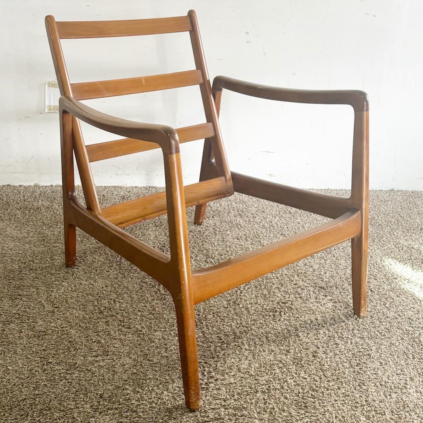 Fabric Danish Modern Lounge Arm Chair by France and Daverkosen For Sale