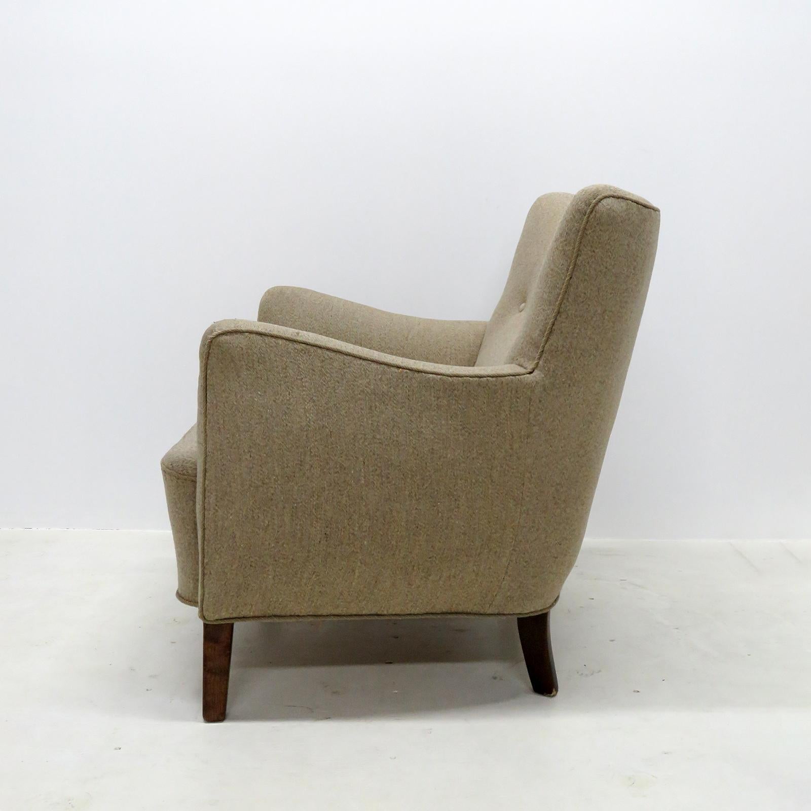Stained Danish Modern Lounge Chair, 1940