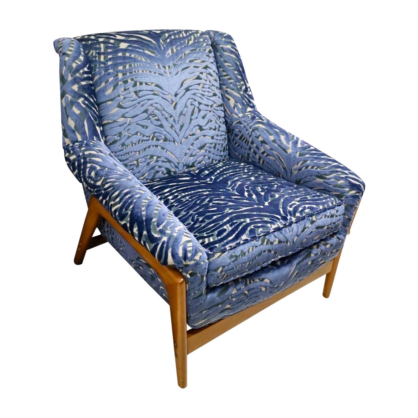 Danish Modern Lounge Chair Armchair Newly Upholstered