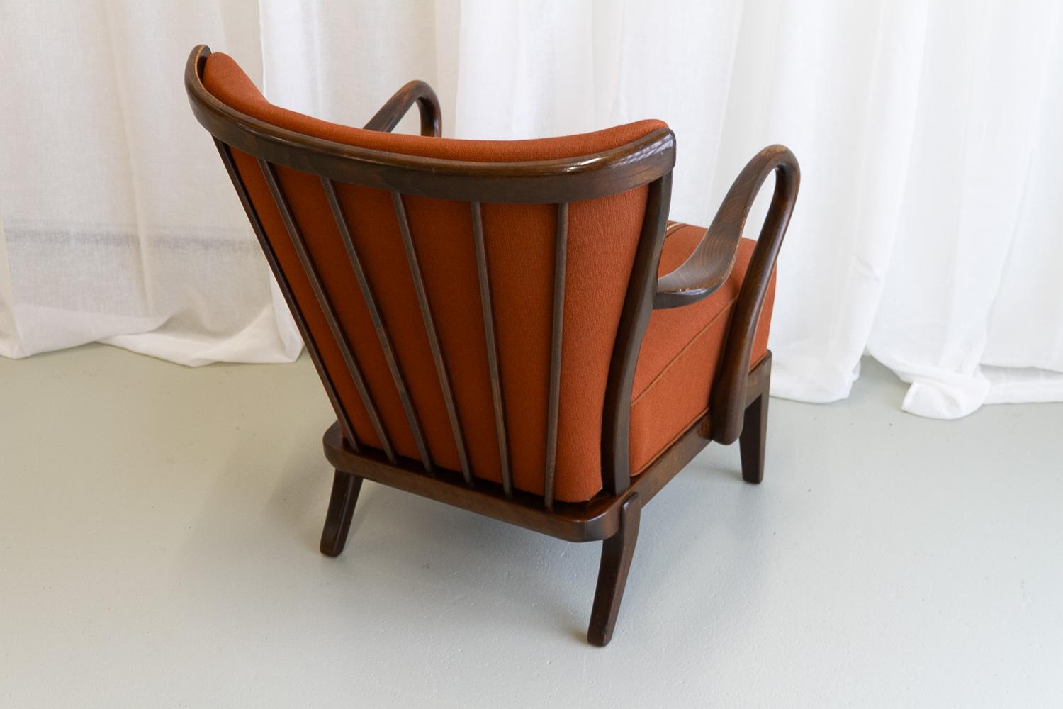 Danish Modern Lounge Chair by Alfred Christensen for Slagelse Møbelværk, 1940s. 4