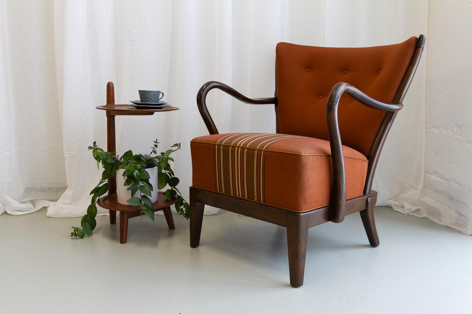 Danish Modern Lounge Chair by Alfred Christensen for Slagelse Møbelværk, 1940s. 13