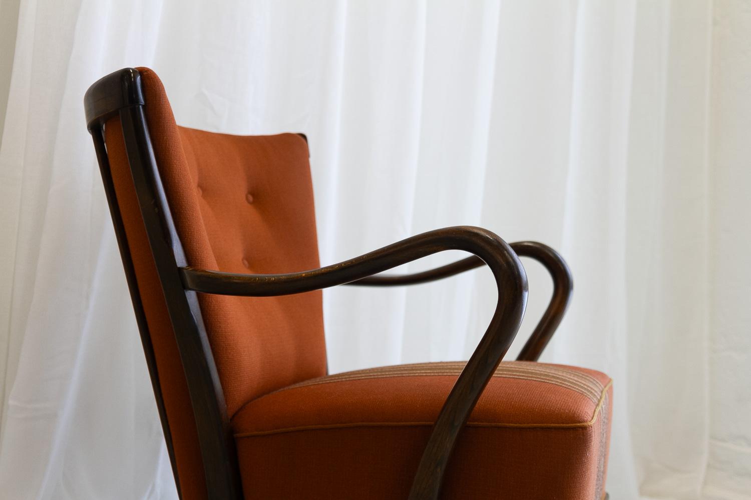 Danish Modern Lounge Chair by Alfred Christensen for Slagelse Møbelværk, 1940s. 1