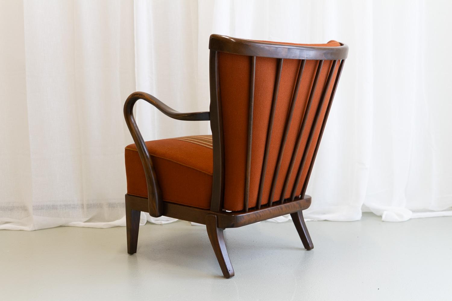 Danish Modern Lounge Chair by Alfred Christensen for Slagelse Møbelværk, 1940s. 2