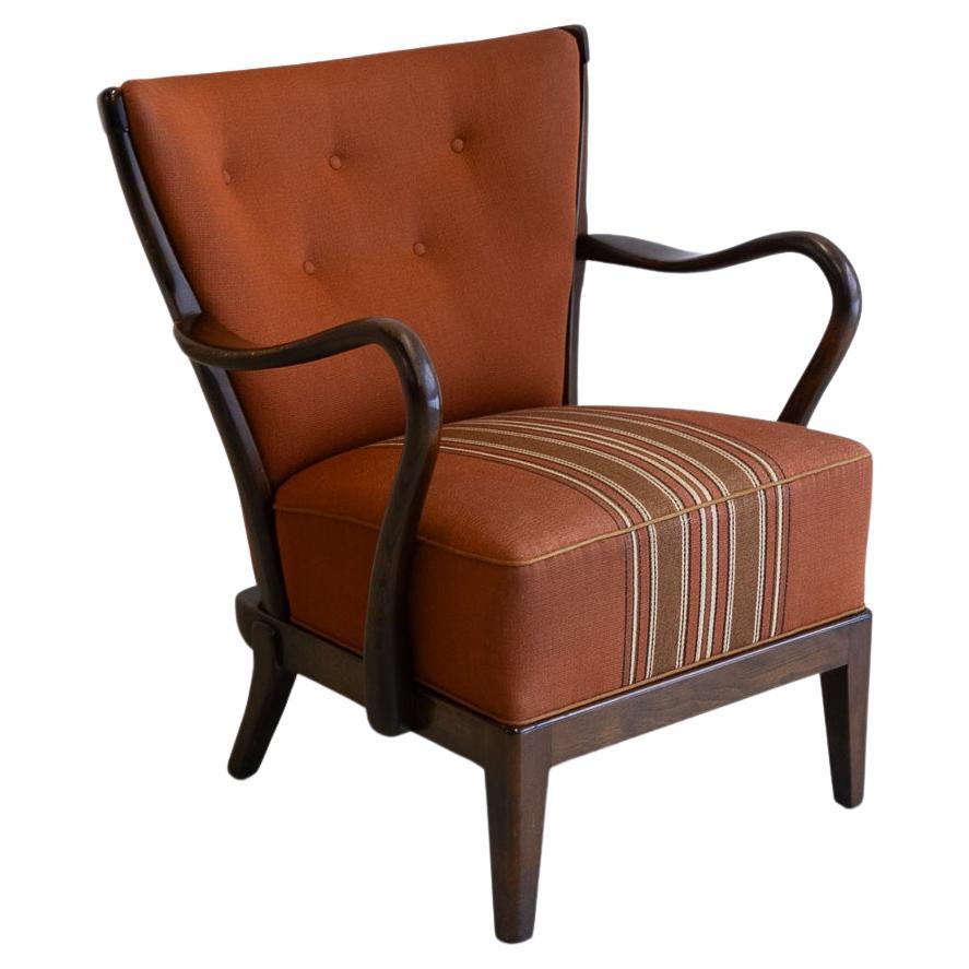 Danish Modern Lounge Chair by Alfred Christensen for Slagelse Møbelværk, 1940s.
