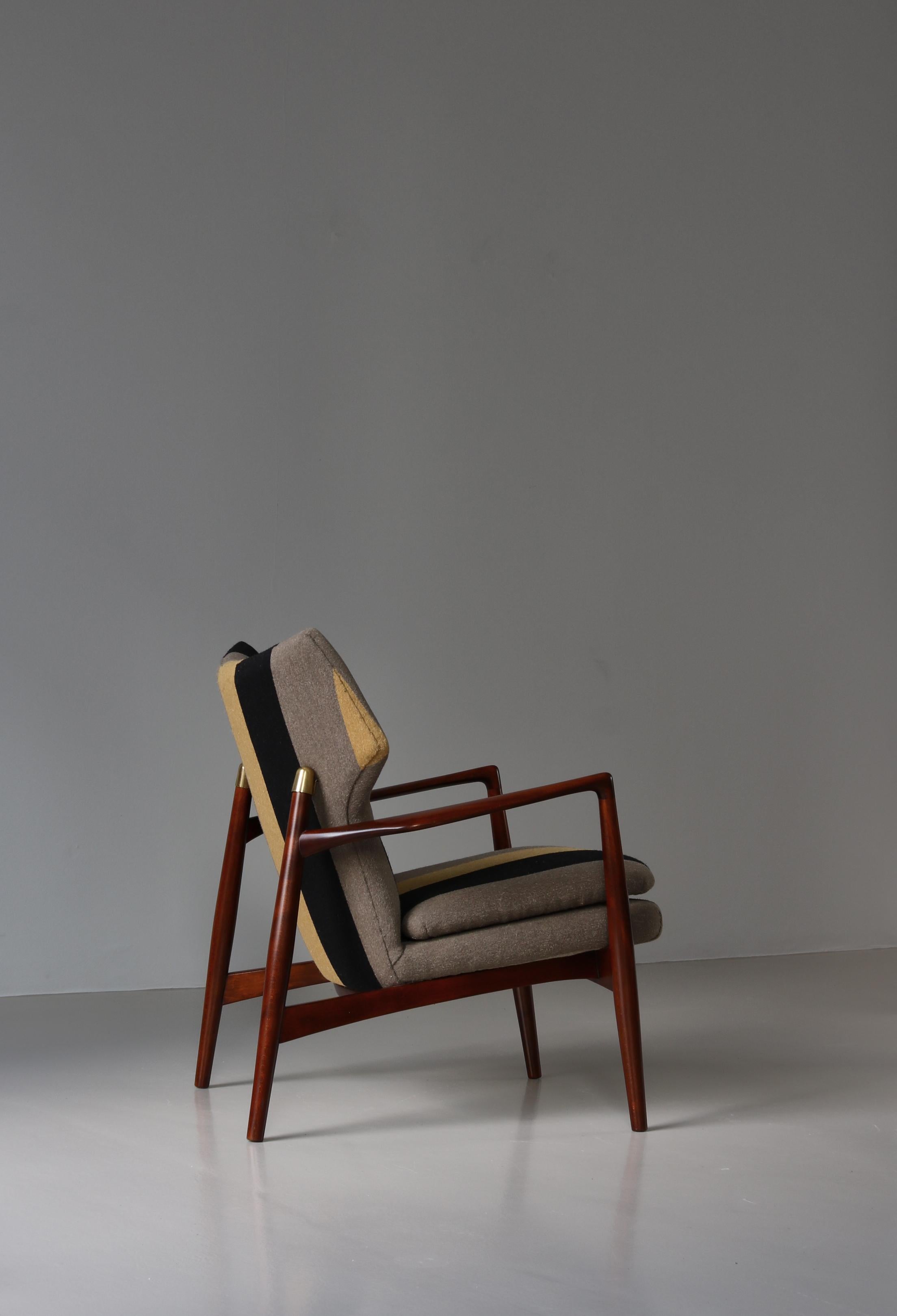 Skandinavischer moderner Sessel von Eva & Nils Koppel, Dänemark, 1950er Jahre im Zustand „Gut“ im Angebot in Odense, DK