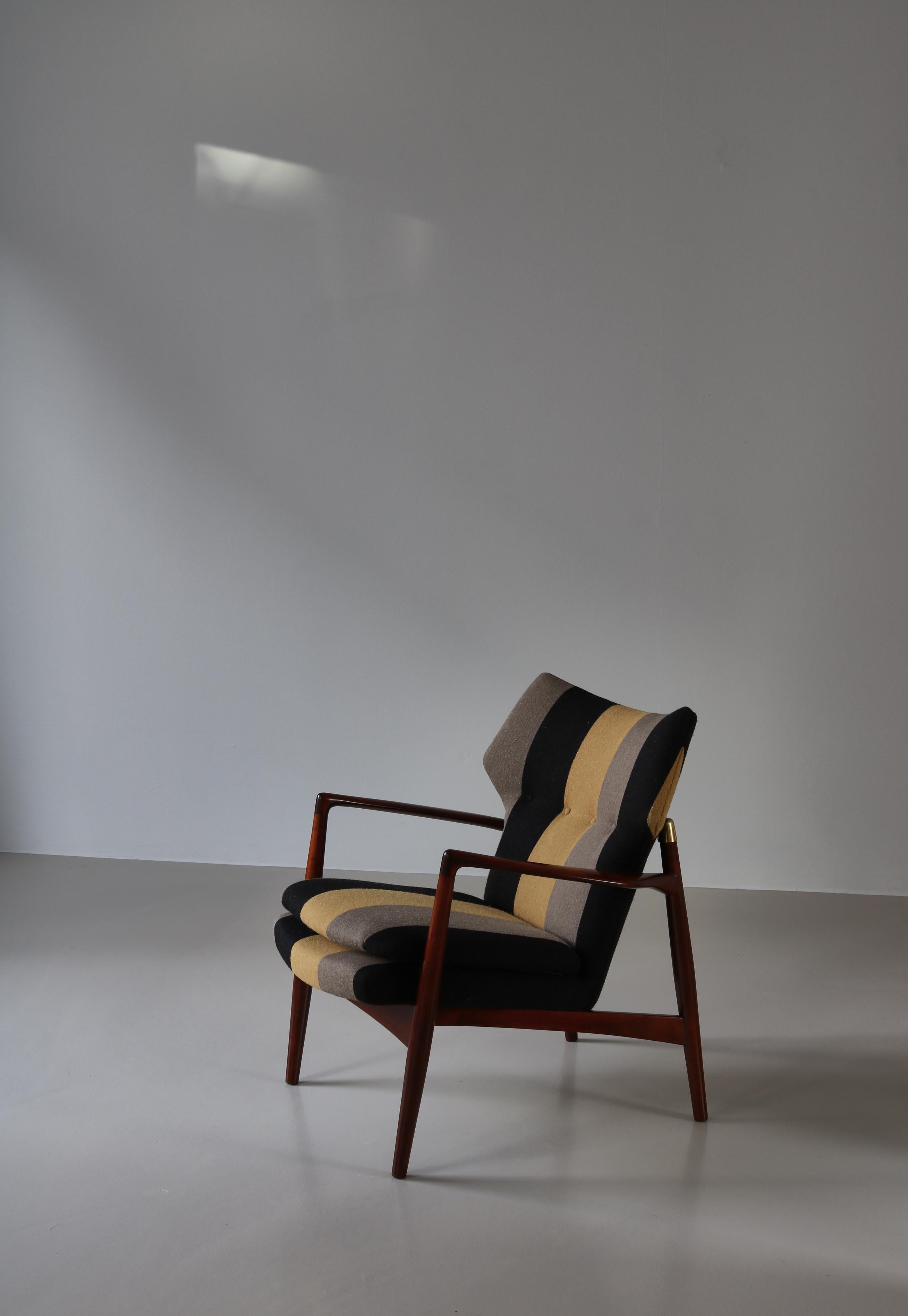 Beech Scandinavian Modern Easy Chair by Eva & Nils Koppel, Denmark, 1950s For Sale
