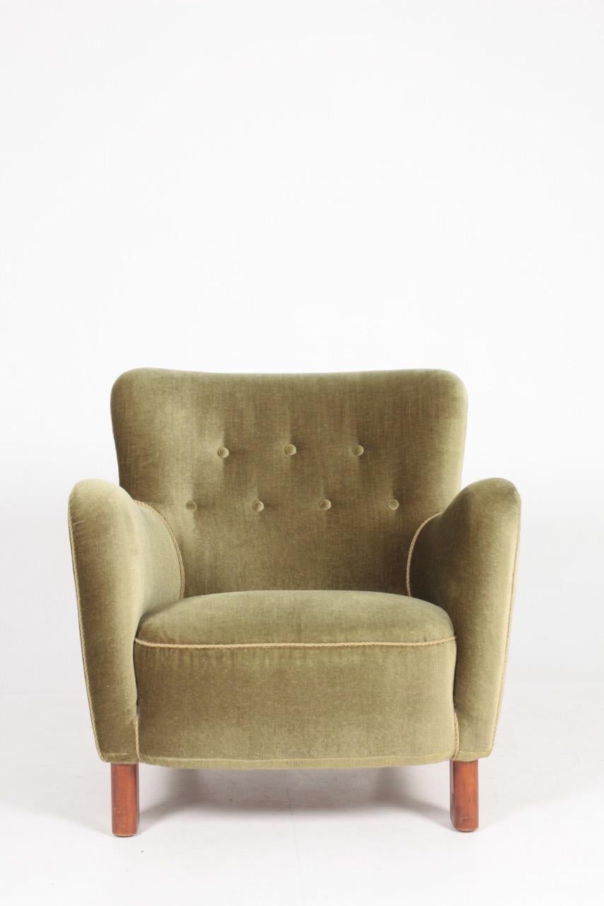 Scandinavian Modern Danish Modern Lounge Chair by Fritz Hansen Model 1669, 1940s