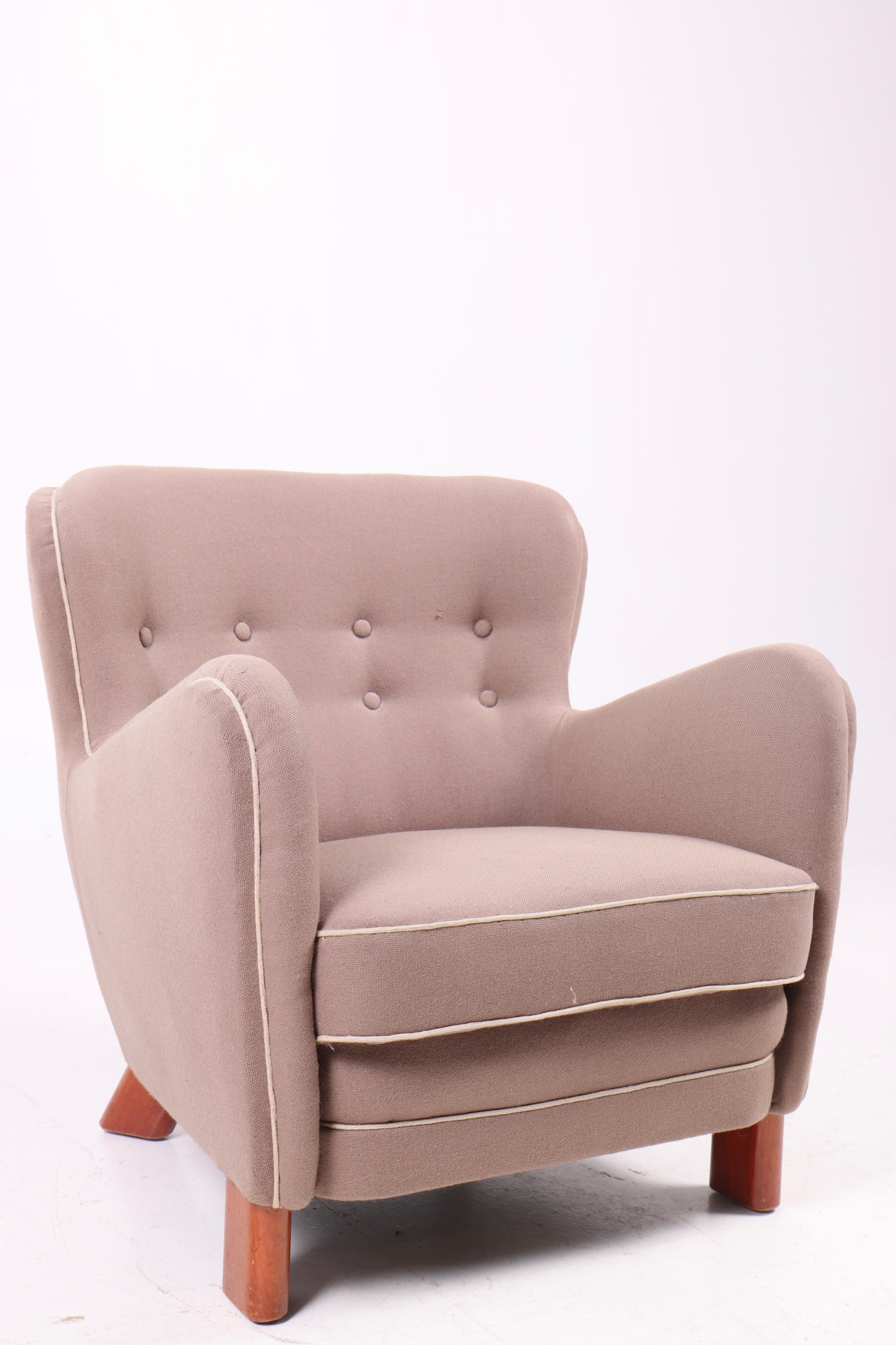 Silla de salón moderna danesa de Fritz Hansen Modelo 1669, década de 1940 Escandinavo moderno en venta
