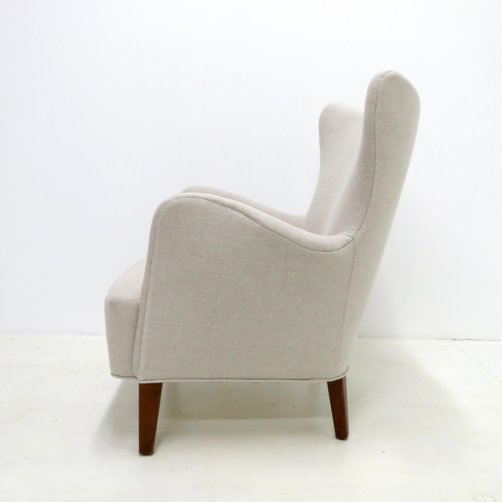Danish Modern Lounge Chair by Frode Holm for Illums Bolighus, 1940 In Good Condition For Sale In Los Angeles, CA