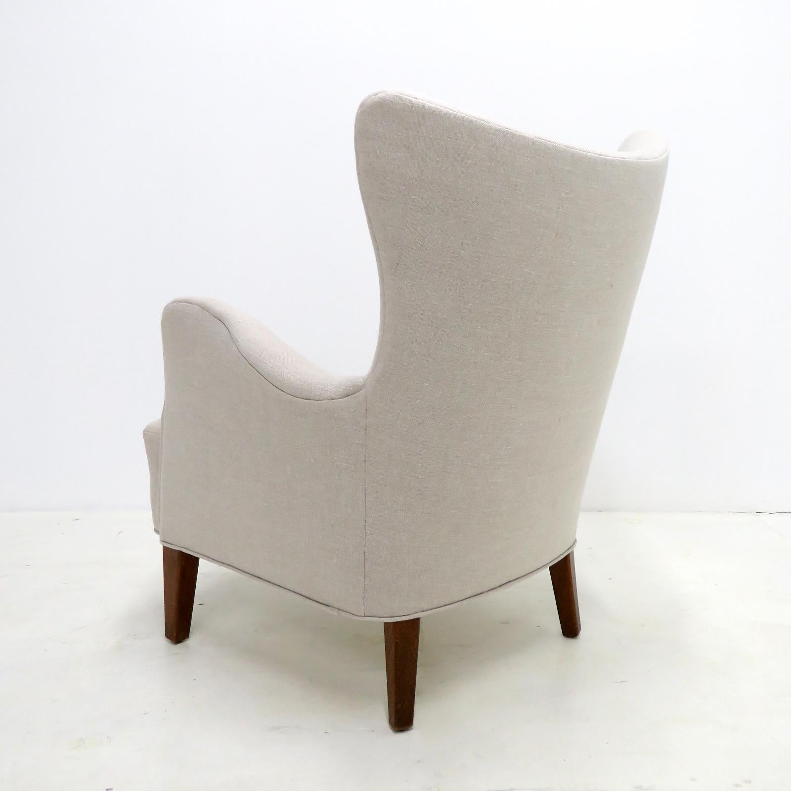 Mid-20th Century Danish Modern Lounge Chair by Frode Holm for Illums Bolighus, 1940 For Sale