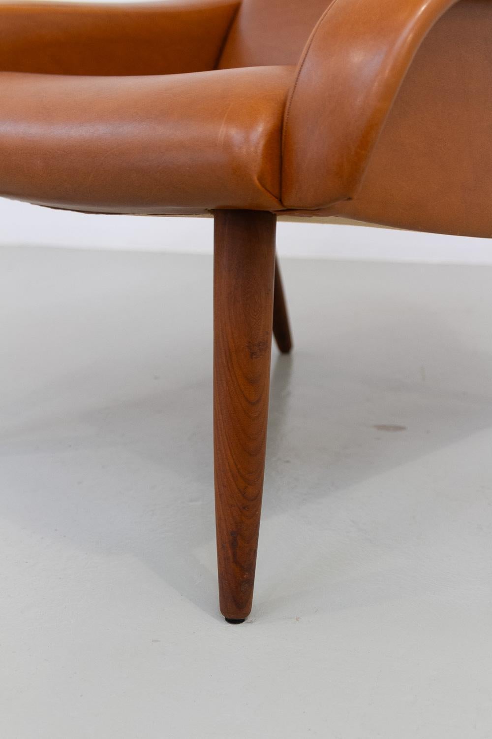 Danish Modern Lounge Chair von Globe, 1960er Jahre. (Kunstleder) im Angebot