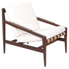 Chaise longue moderne danoise par Ib Kofod-Larsen Design angulaire sculptural