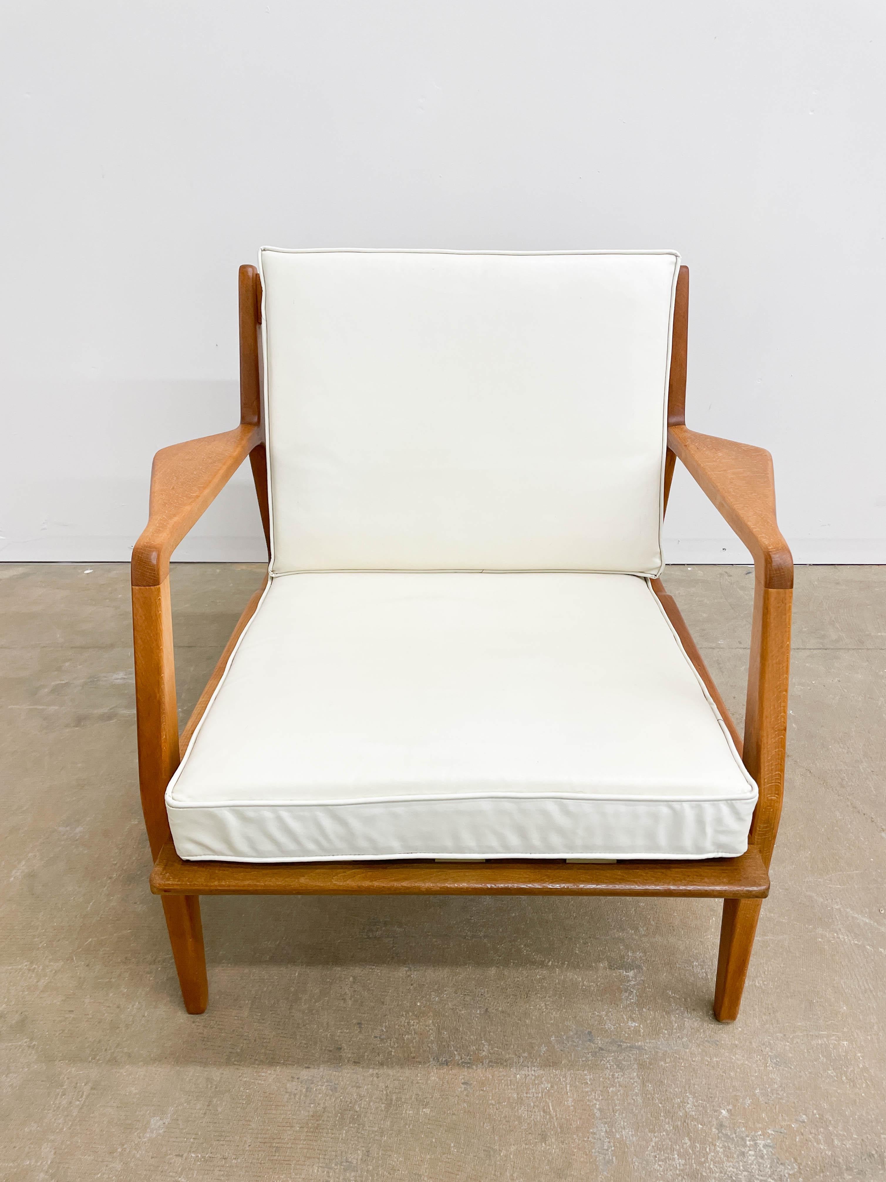 Beech Danish Modern Lounge Chair by Lawrence Peabody for Selig