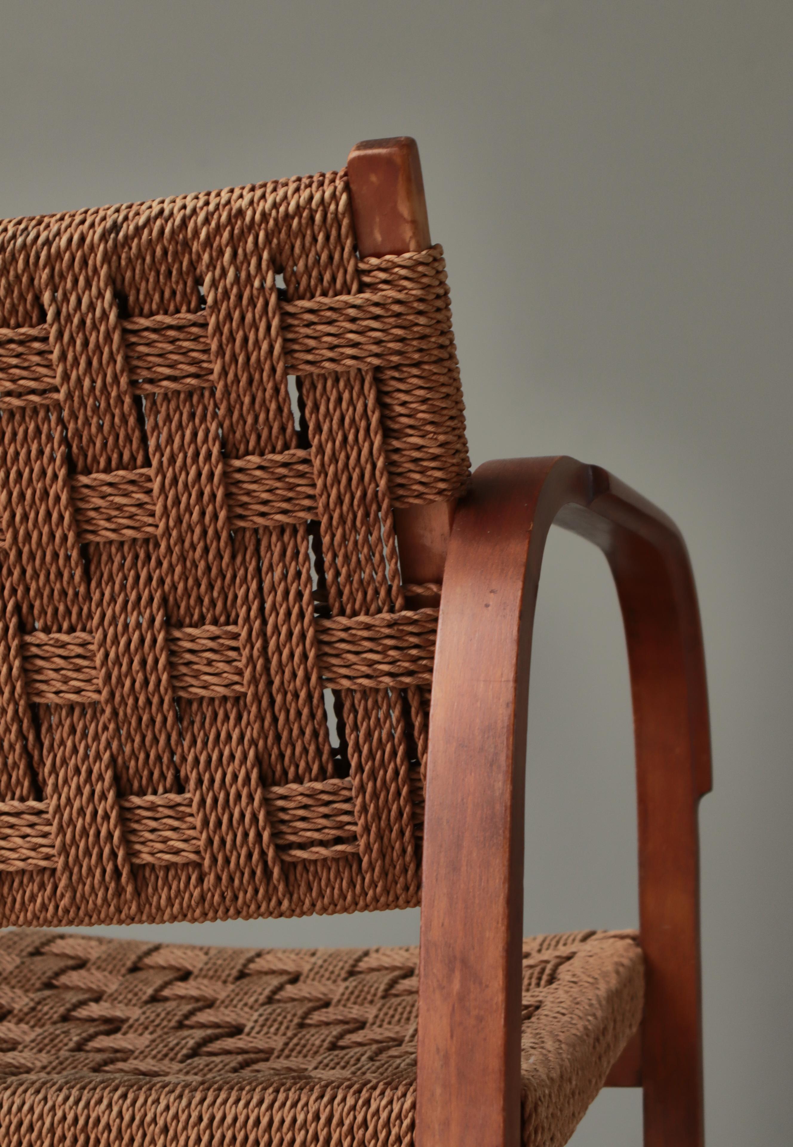 Danish Modern Lounge Chair by Magnus Stephensen, Fritz Hansen, 1930s en vente 5
