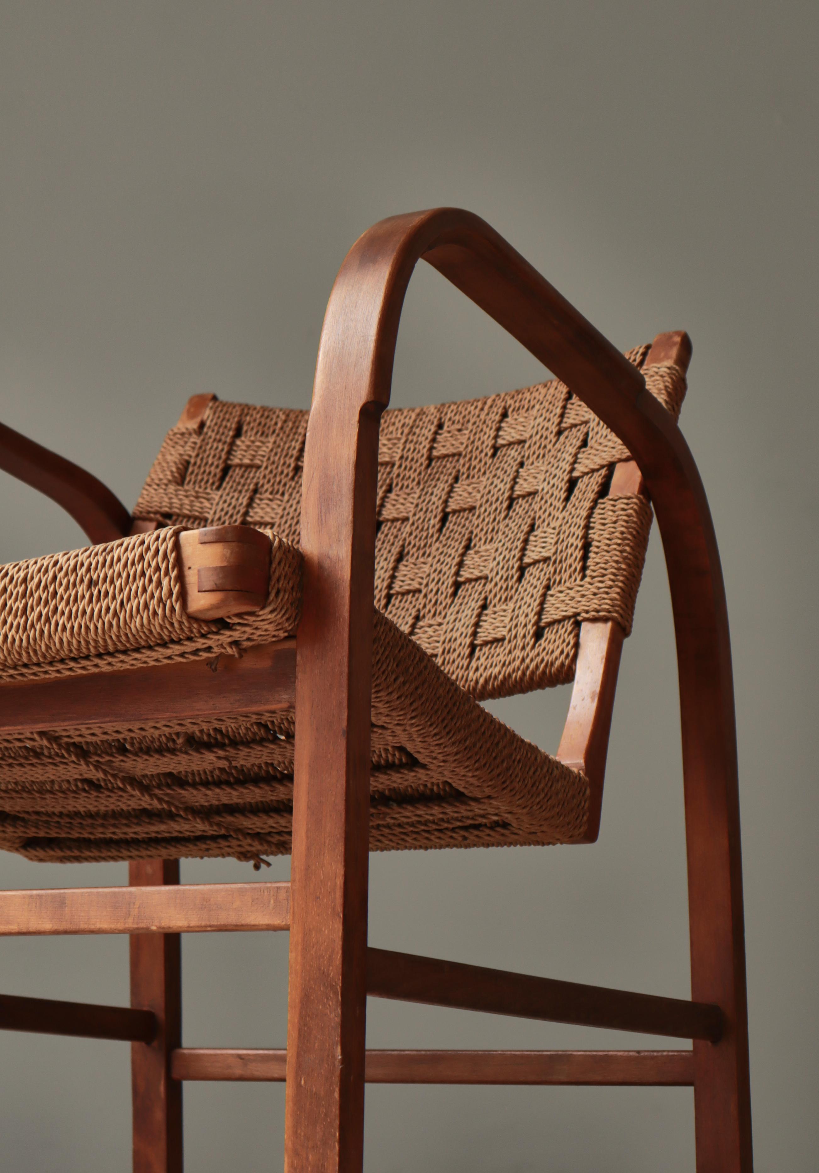Danish Modern Lounge Chair by Magnus Stephensen, Fritz Hansen, 1930s en vente 7