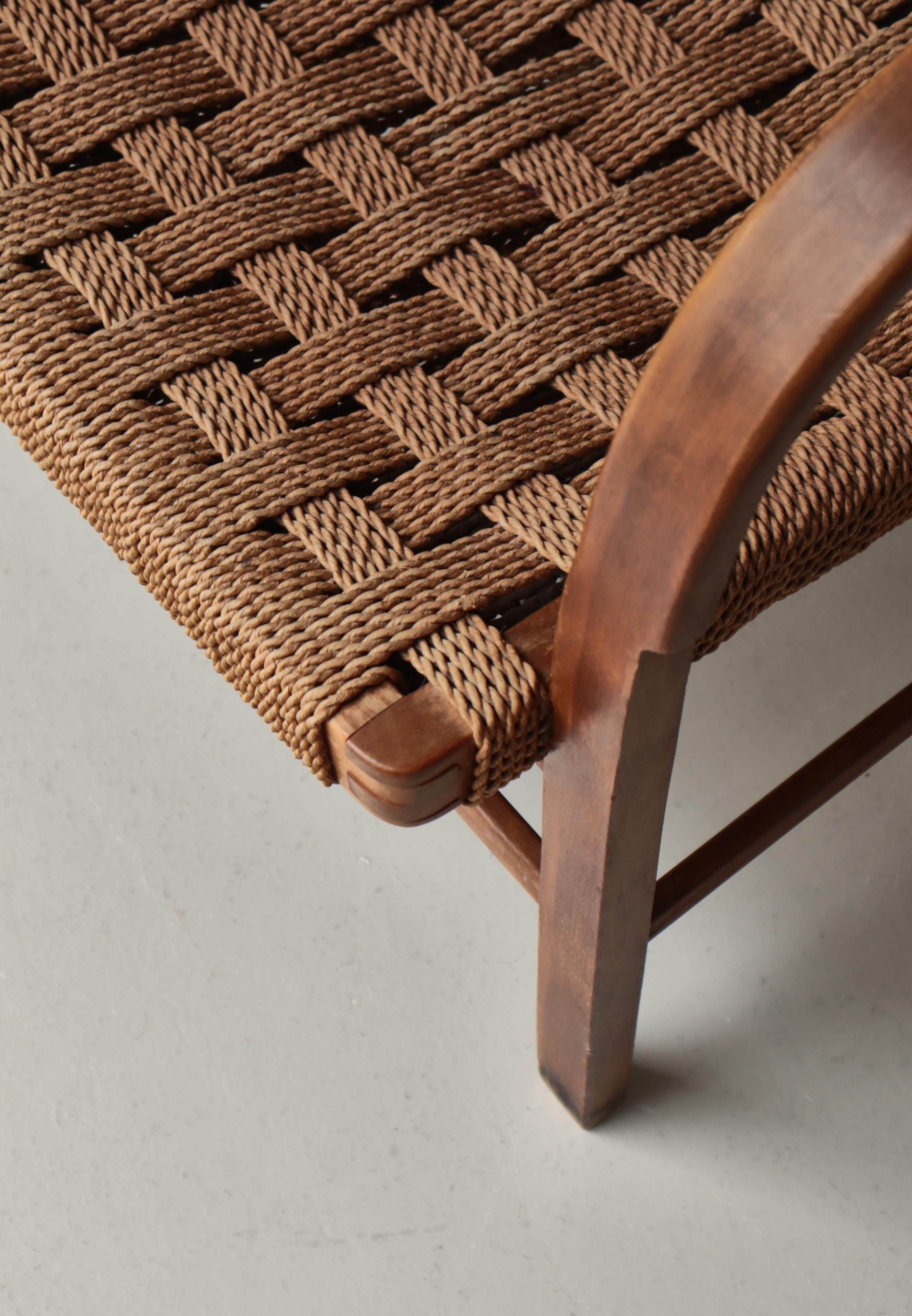 Danish Modern Lounge Chair by Magnus Stephensen, Fritz Hansen, 1930s en vente 10