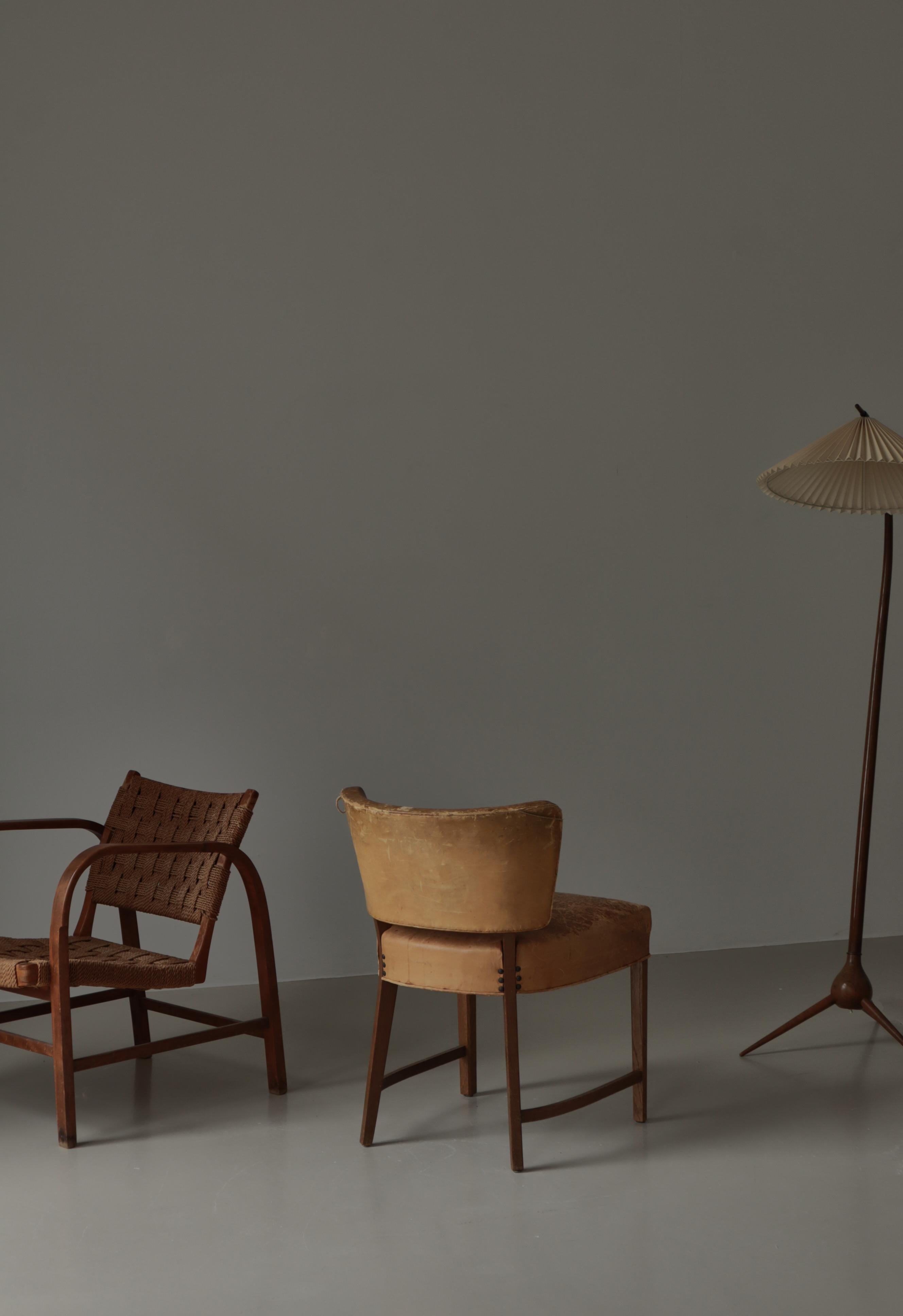 Danish Modern Lounge Chair by Magnus Stephensen, Fritz Hansen, 1930s en vente 13