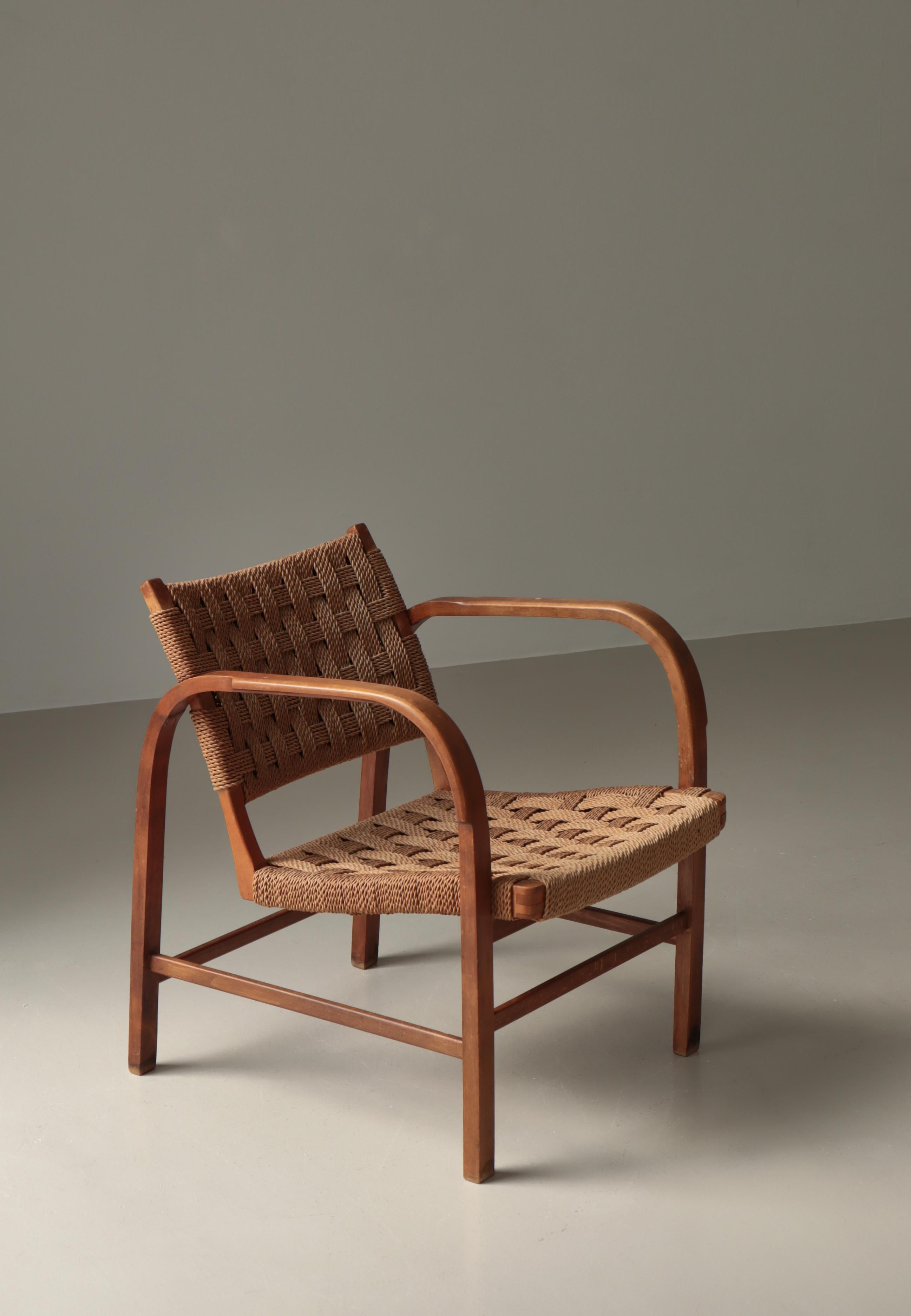 Scandinave moderne Danish Modern Lounge Chair by Magnus Stephensen, Fritz Hansen, 1930s en vente
