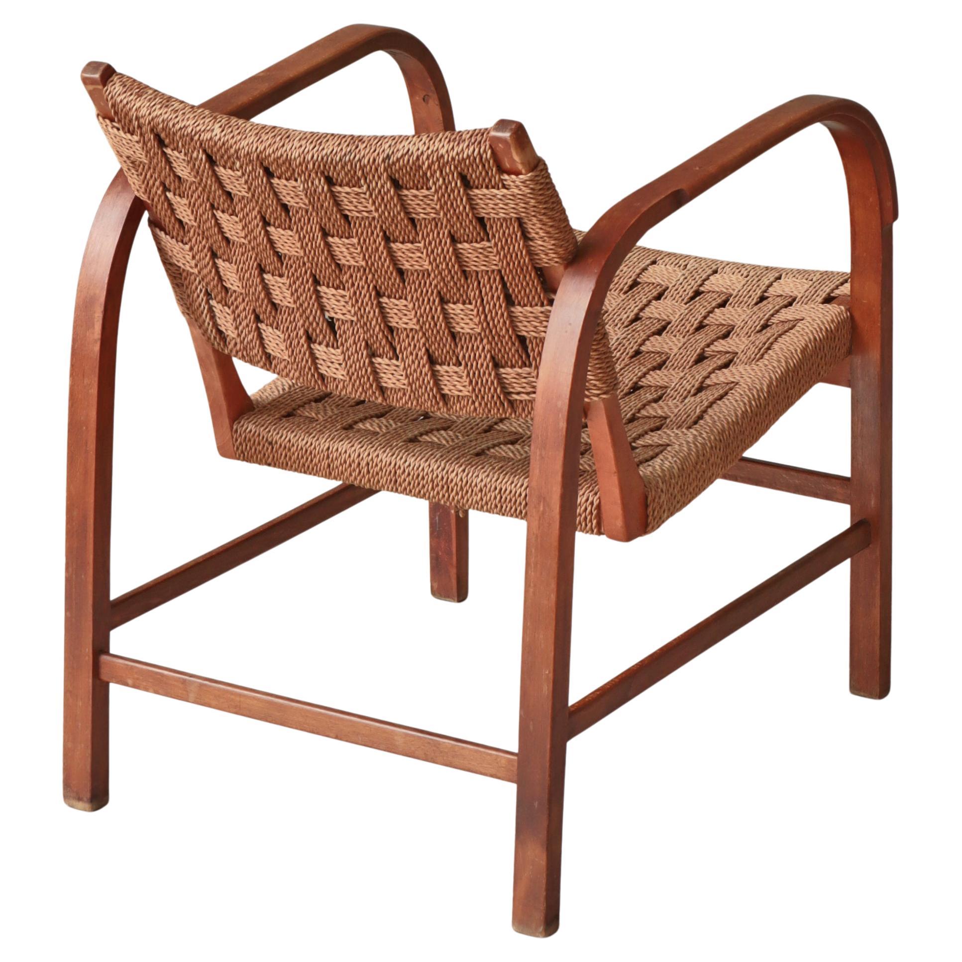 Danish Modern Lounge Chair by Magnus Stephensen, Fritz Hansen, 1930s en vente