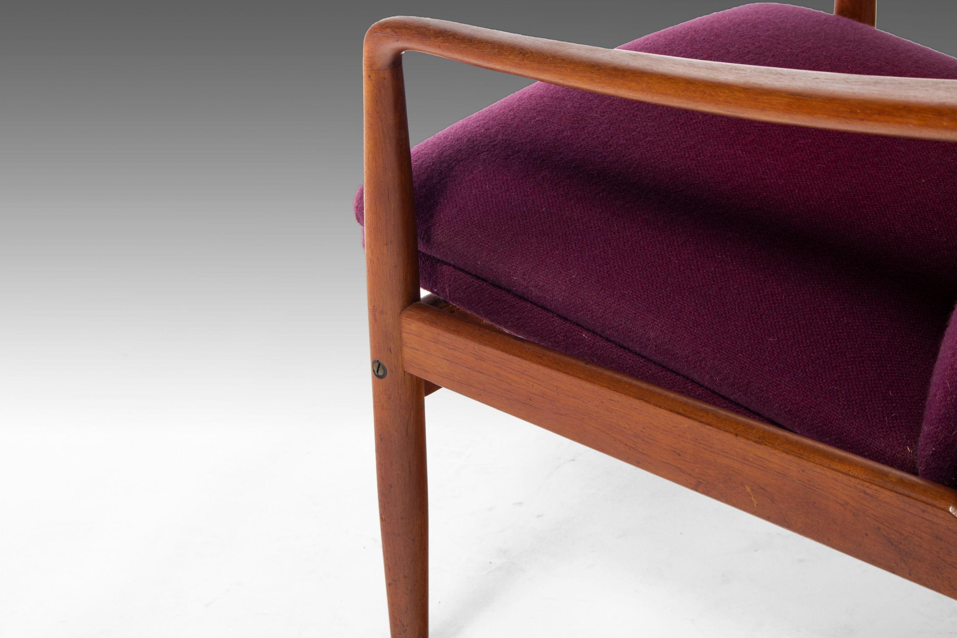 Danish Modern Lounge Chair in Teak Wood by Soren J. Ladefoged, Denmark, c. 1950s For Sale 1