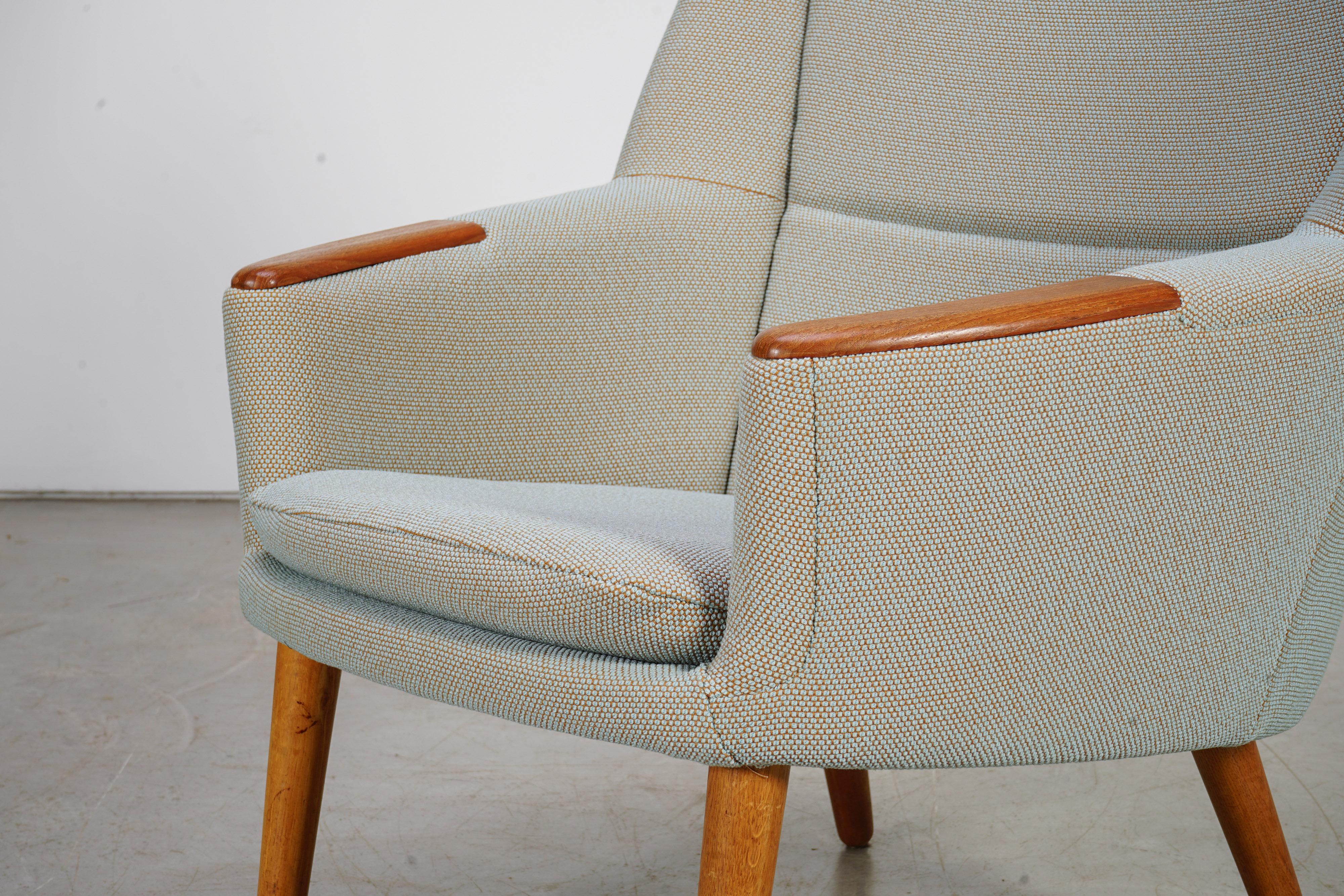 Scandinavian Modern Danish Modern Lounge Chair Model 58 by Kurt Østervig Denmark, 1958 Teak Oak
