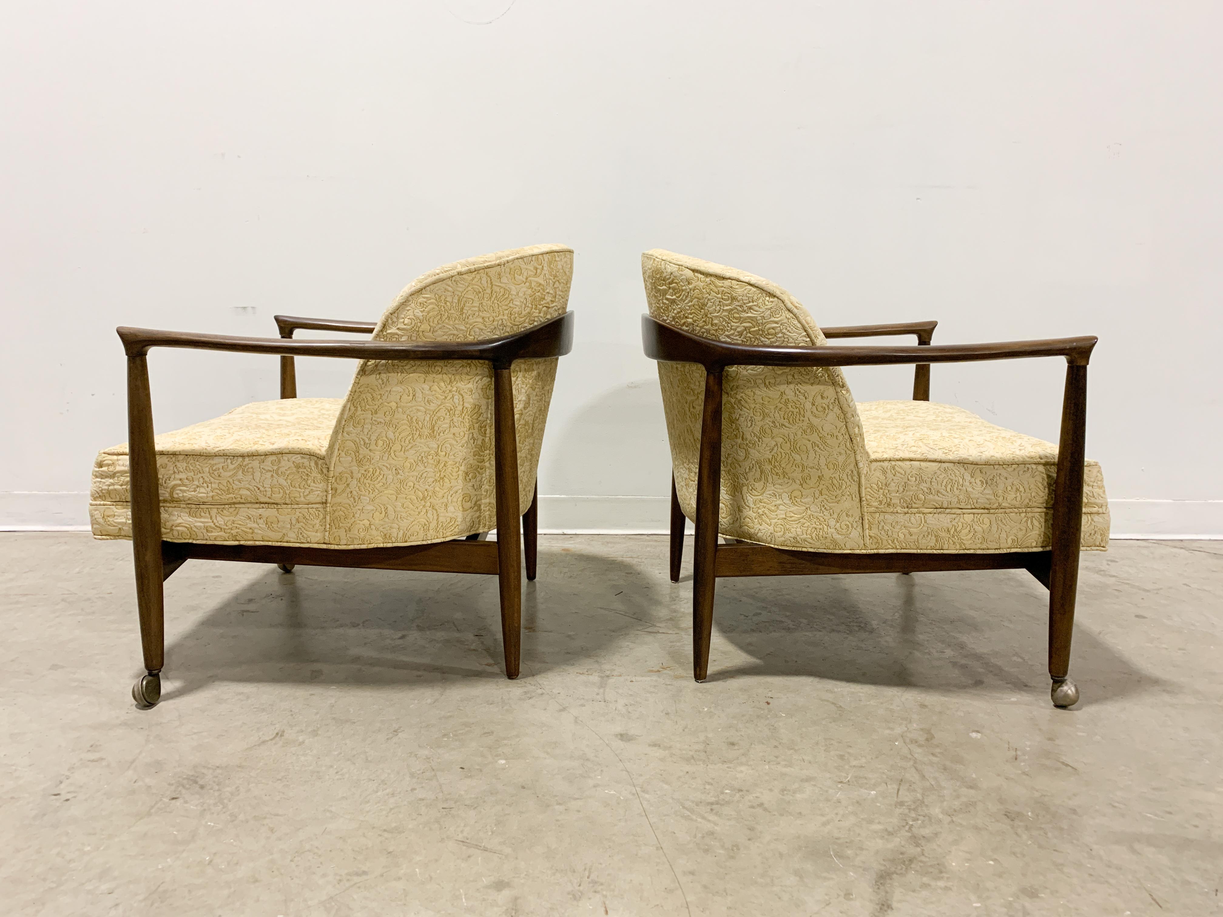 Lacquered Danish Modern Lounge Chair Pair by Finn Andersen
