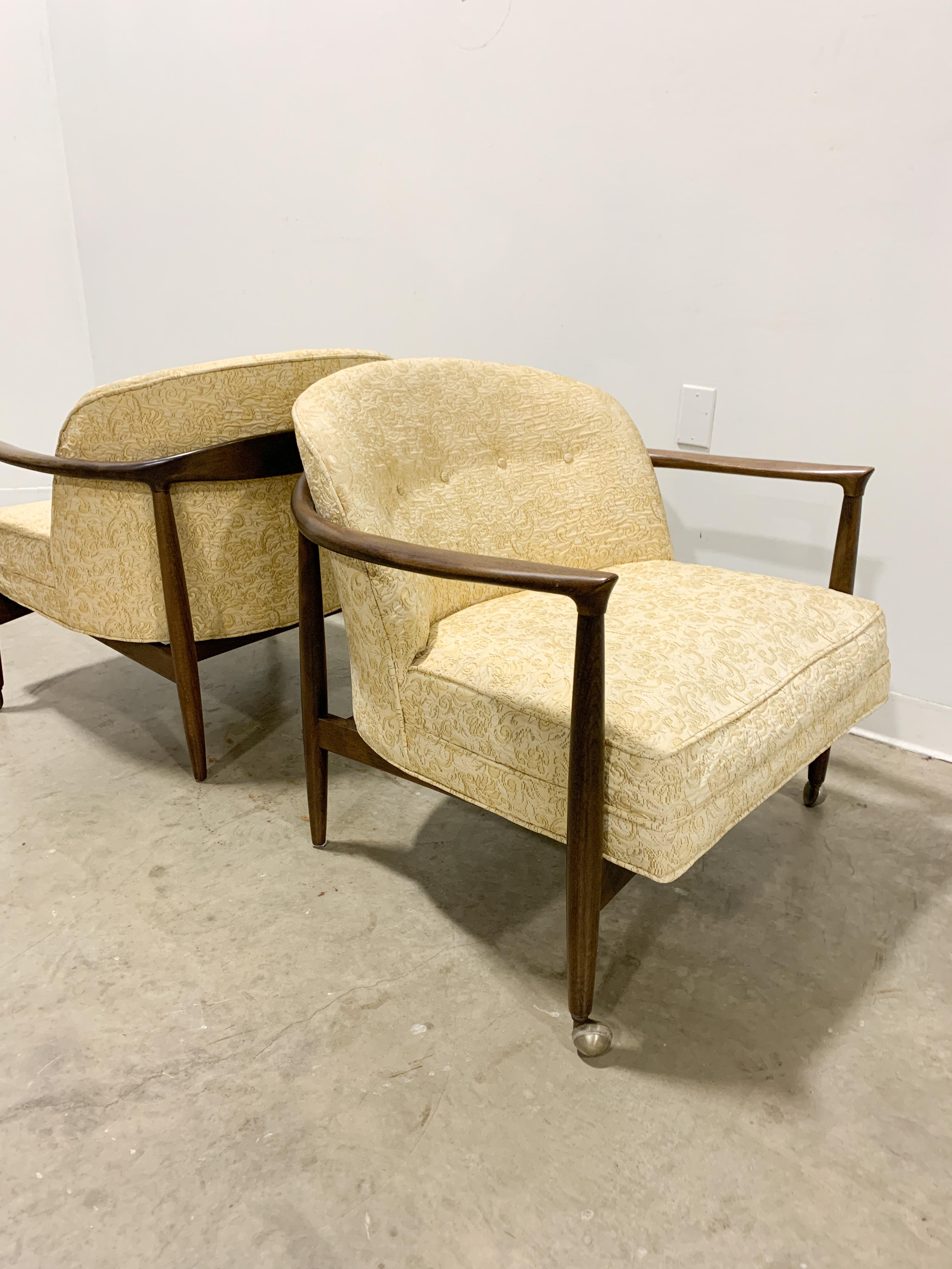 Danish Modern Lounge Chair Pair by Finn Andersen In Good Condition In Kalamazoo, MI