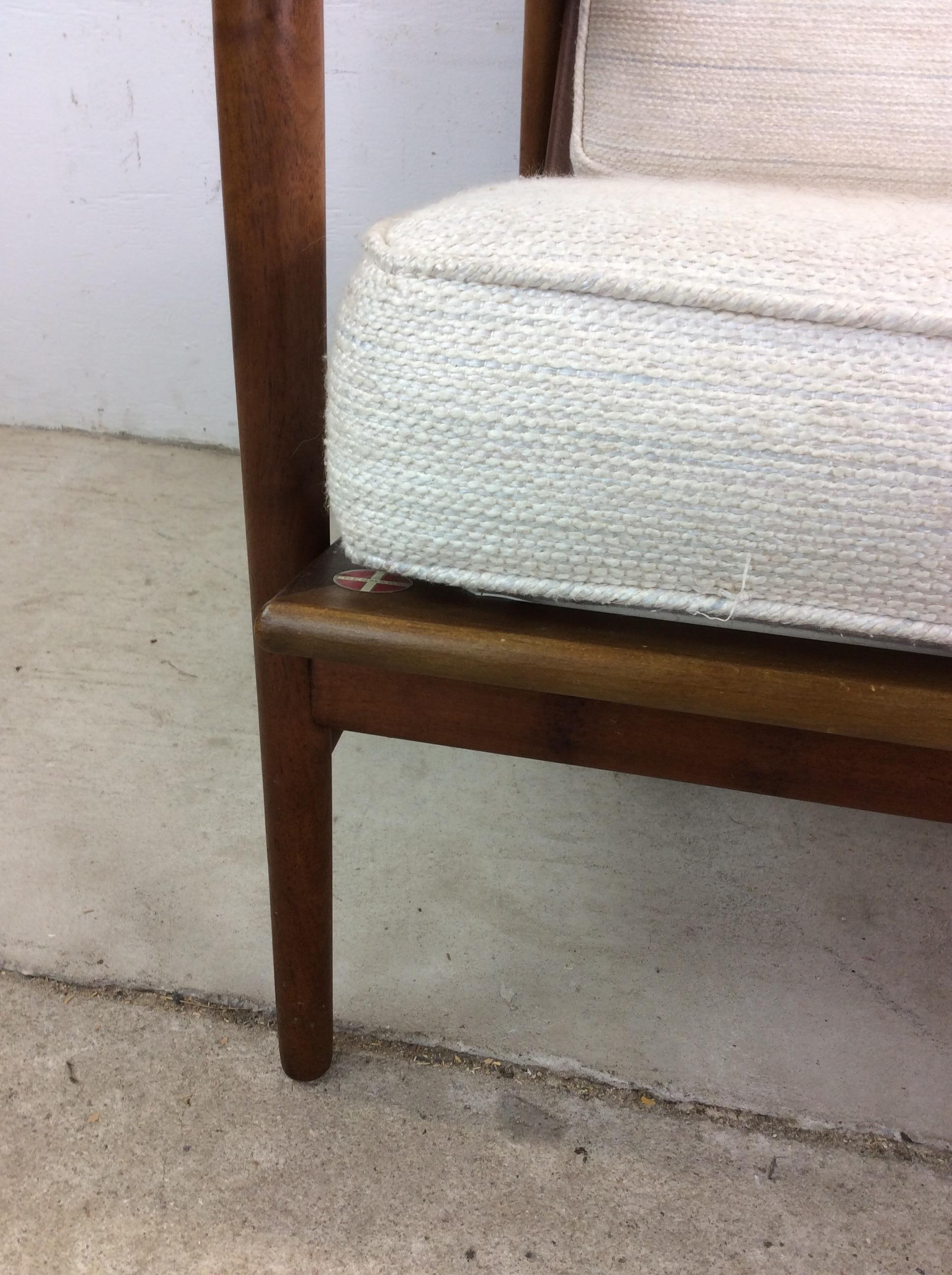 Chaise longue moderne danoise avec structure en teck massif en vente 3