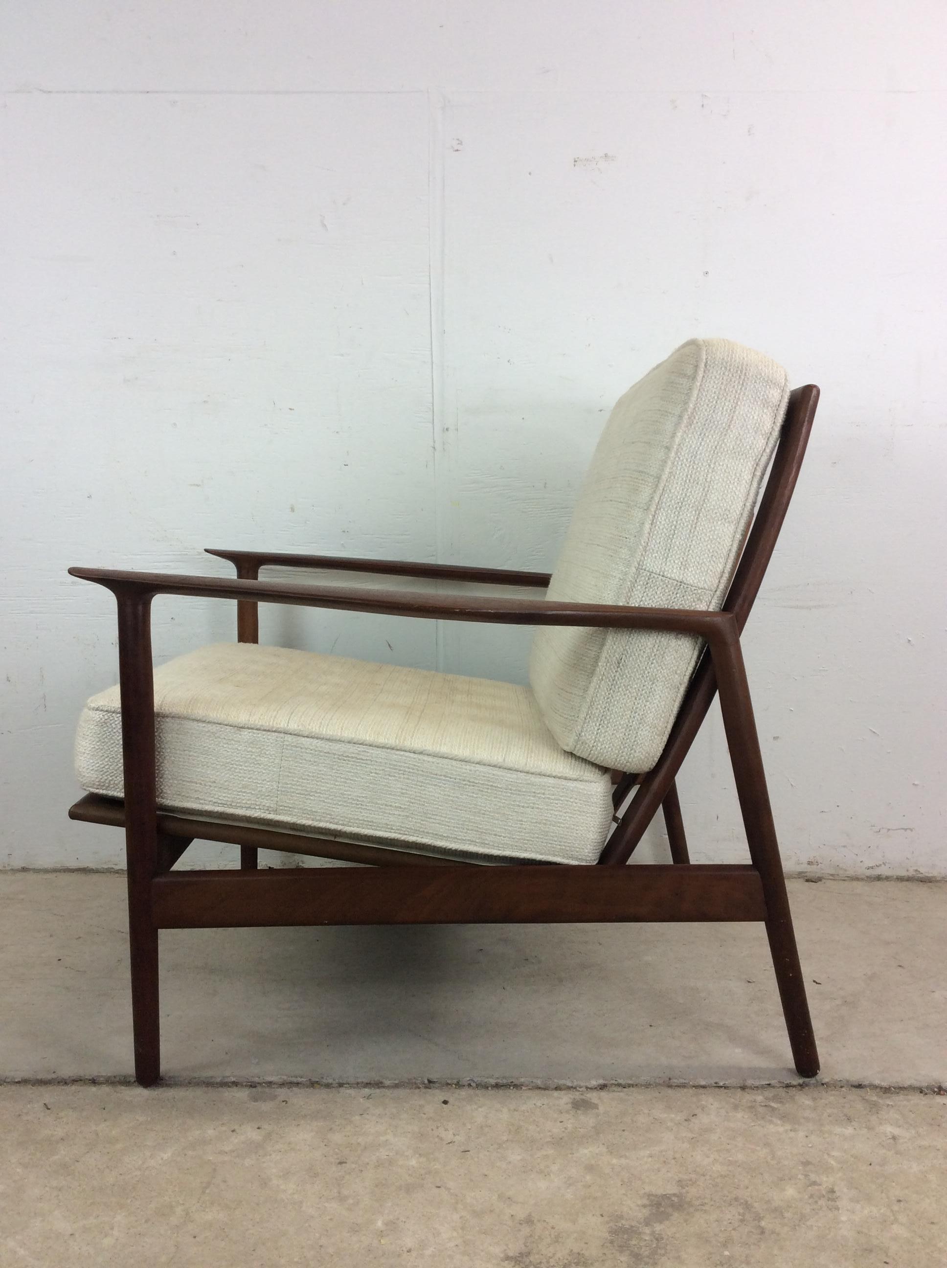 Chaise longue moderne danoise avec structure en teck massif en vente 7