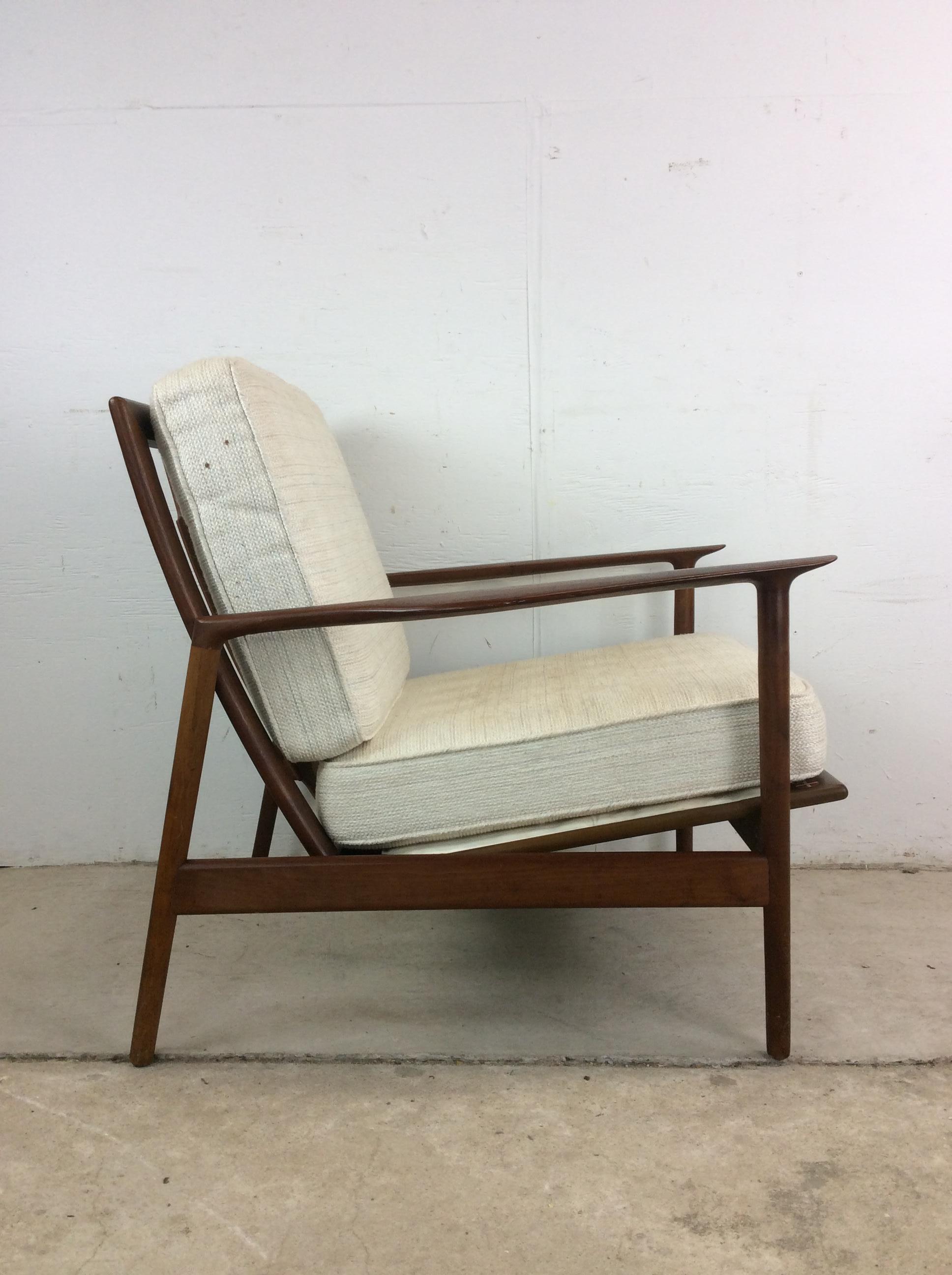 Chaise longue moderne danoise avec structure en teck massif en vente 12