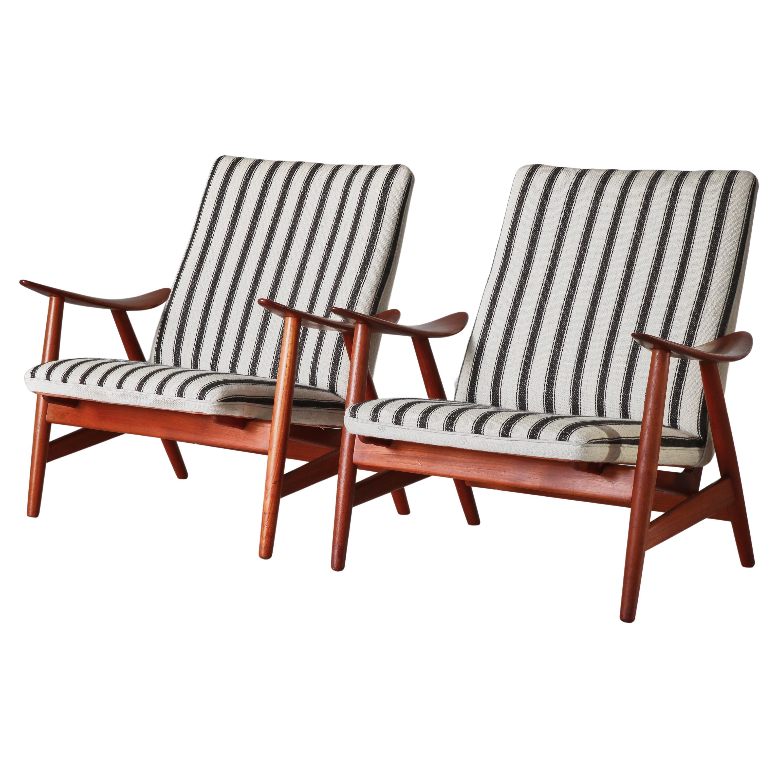 Dänische Modern Lounge Chairs von Illum Wikkelsø bei Søren Willadsen, 1950er Jahre im Angebot