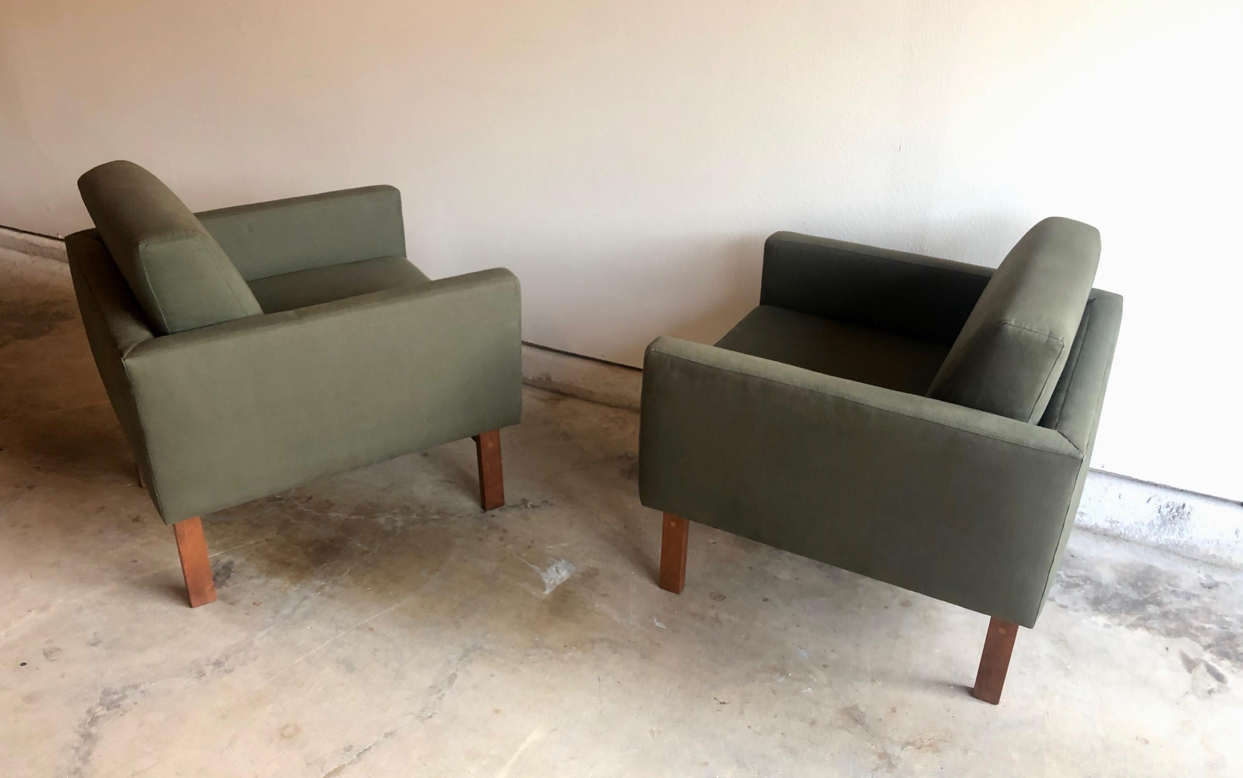 Woodwork Danish Modern Lounge Chairs