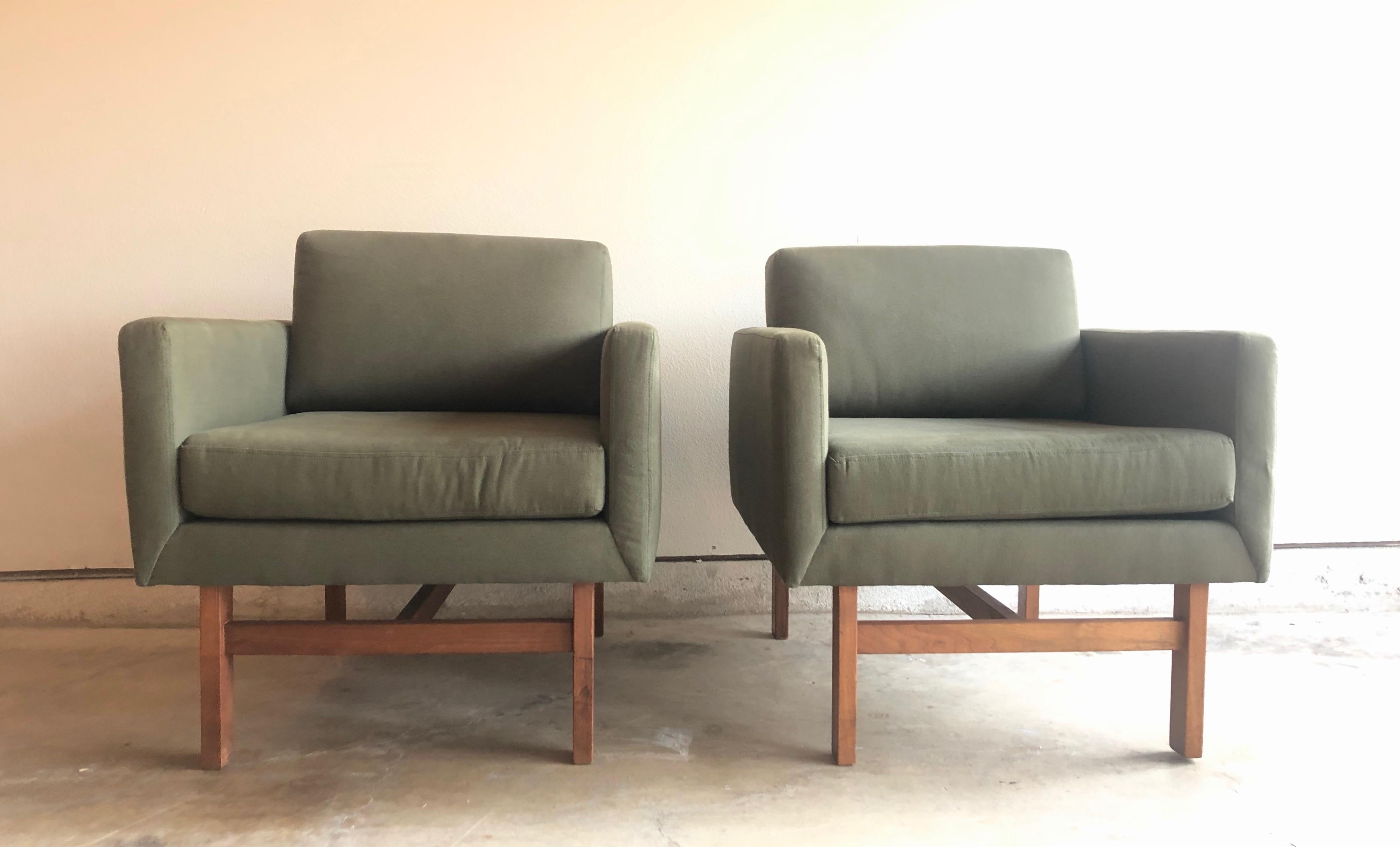 Wood Danish Modern Lounge Chairs