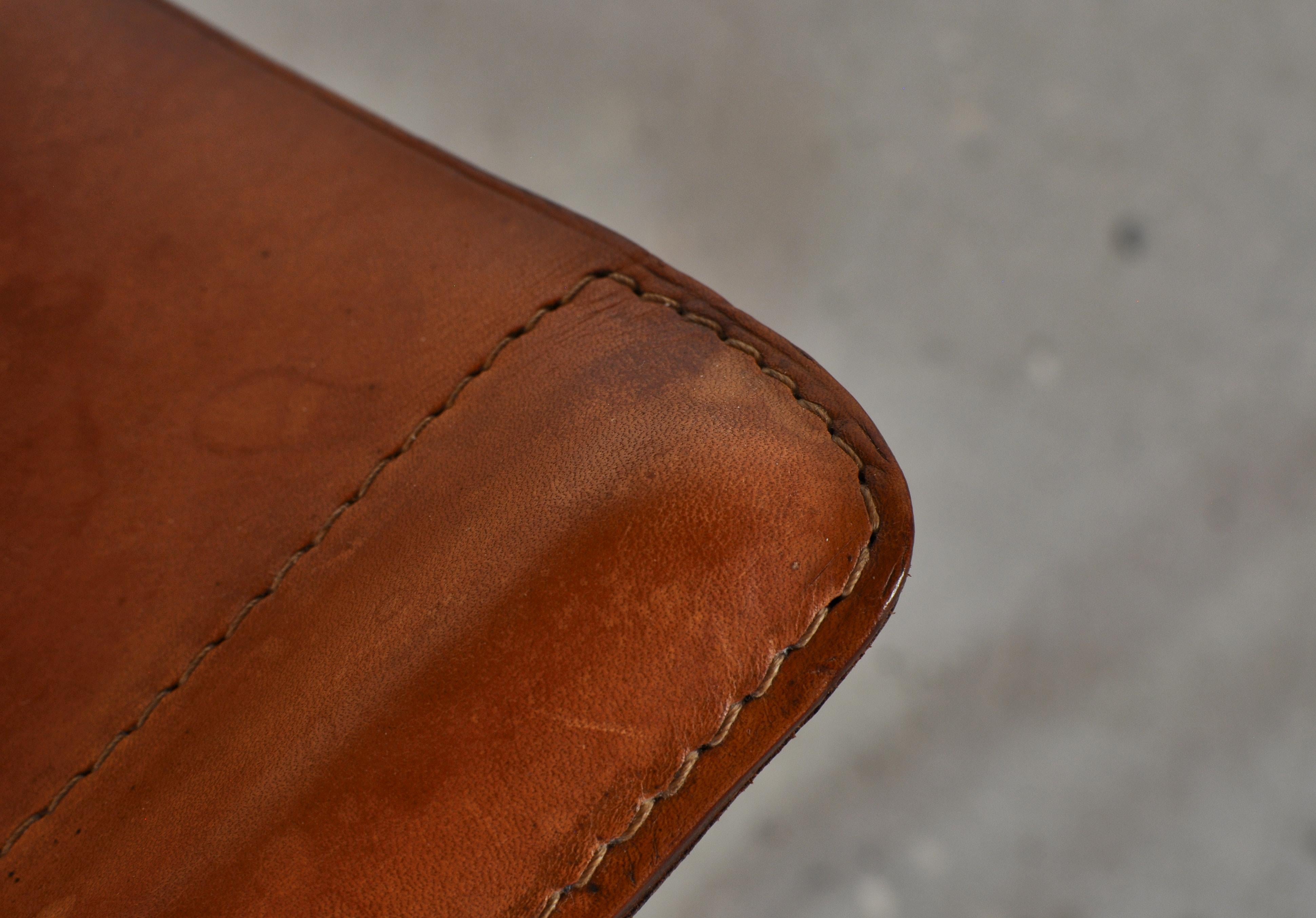 Danish Modern Lounge Chairs in Saddle Leather and Steel by Erik Magnussen 7