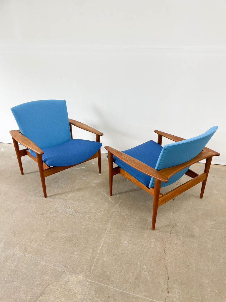 Danish Modern Lounge Chairs in Teak For Sale 6