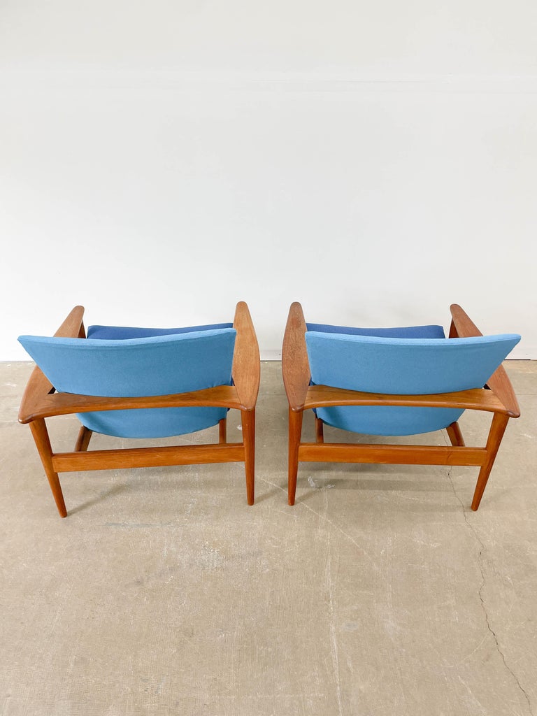 Danish Modern Lounge Chairs in Teak For Sale 2