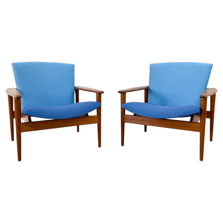 Danish Modern Lounge Chairs in Teak For Sale