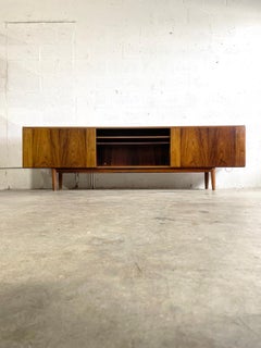Danish Modern Low Console or Media Center Rosewood