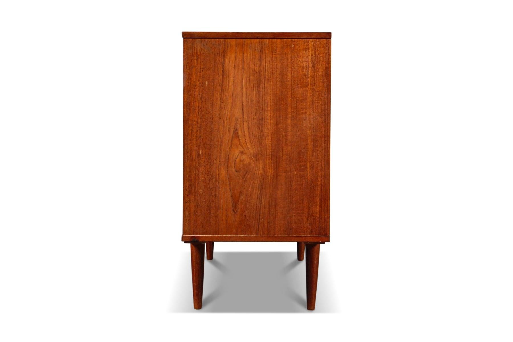 Origin: Denmark
Designer: Unknown
Manufacturer: Unknown
Era: 1960s
Materials: Teak
Measurements: 59? wide x 16? deep x 31.5? tall

Condition: In excellent original condition with some cosmetic wear. Will be addressed in refinishing – Included