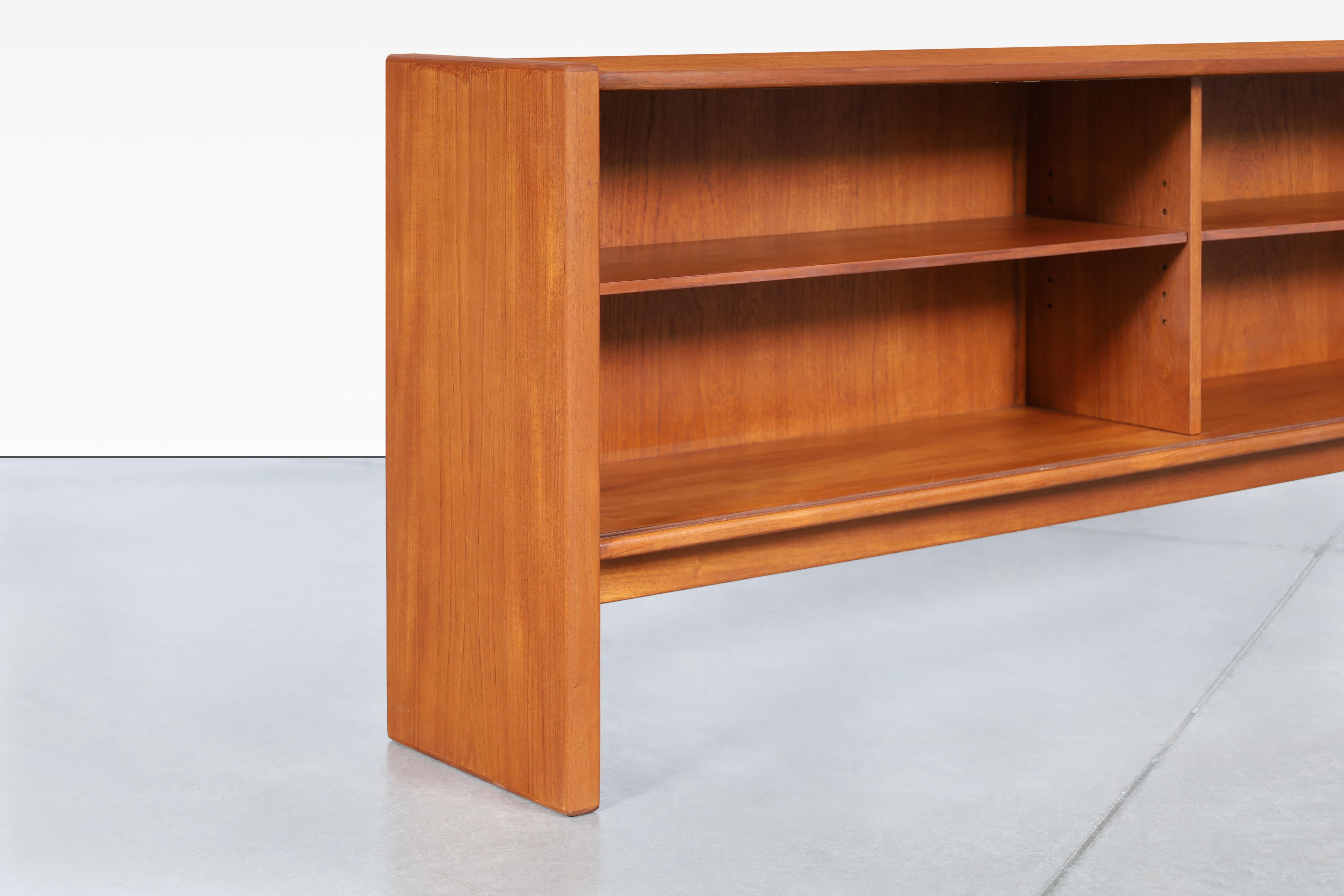long low bookcase with doors