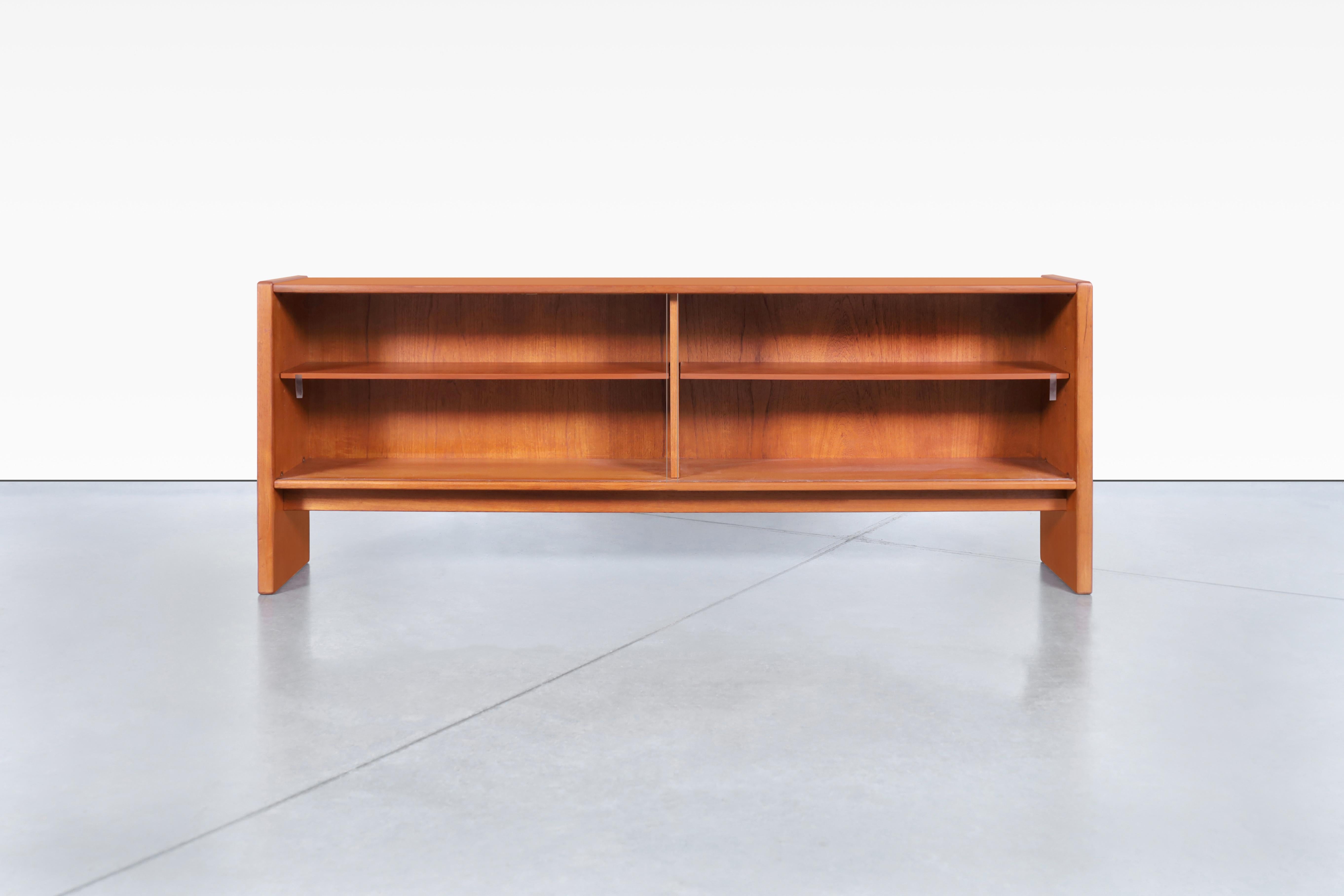 low modern bookcase