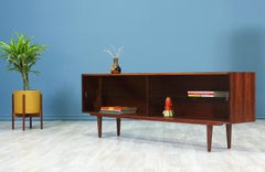 Danish Modern Low-Profile Rosewood Bookcase