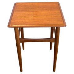 Danish Modern Low Profile Side Table by Kai Kristiansen