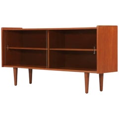 Danish Modern Low Profile Teak Bookcase