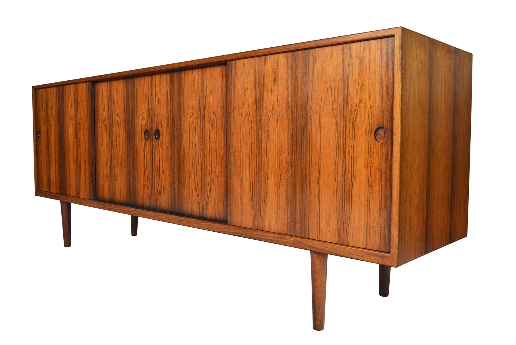 Danish Modern Low Rosewood Credenza 2