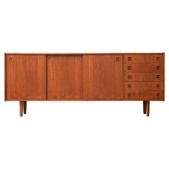 Danish Modern Low Sideboard in Teak, 1960
s