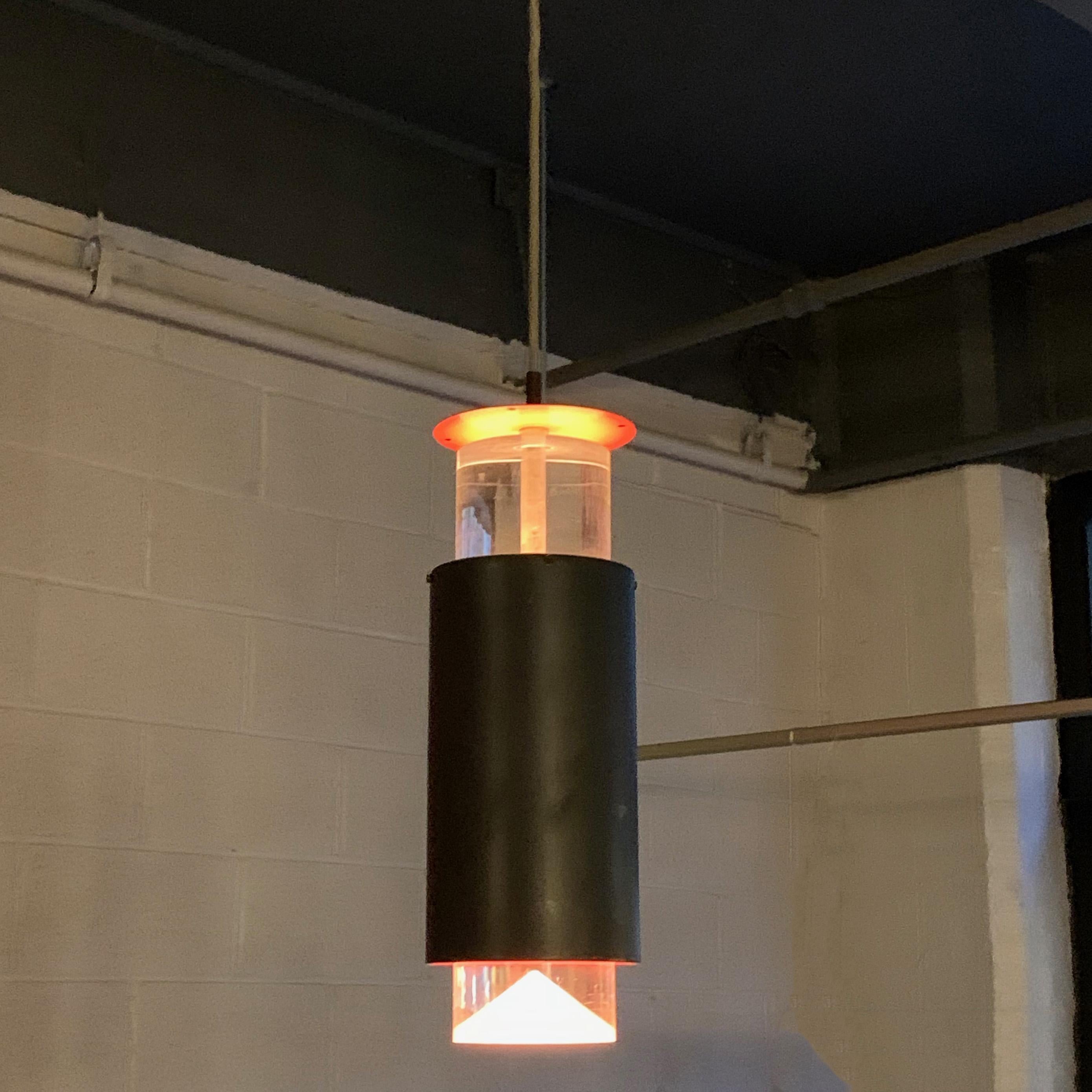 modern cylinder pendant light