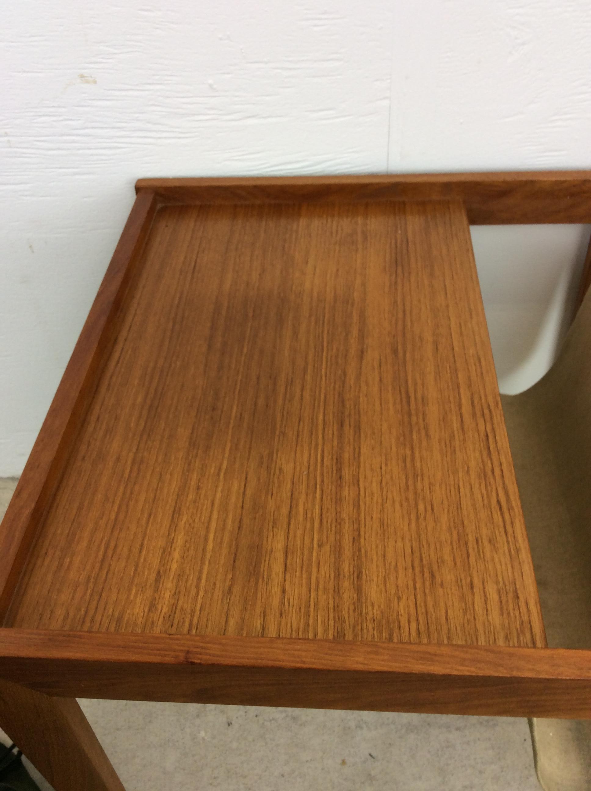 Danish Modern Magazine Table with Canvas Sling For Sale 4