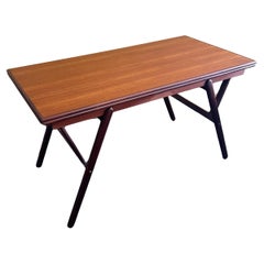 Danish Modern "Magic" Adjustable Teak Desk / Dining Table / Coffee Table